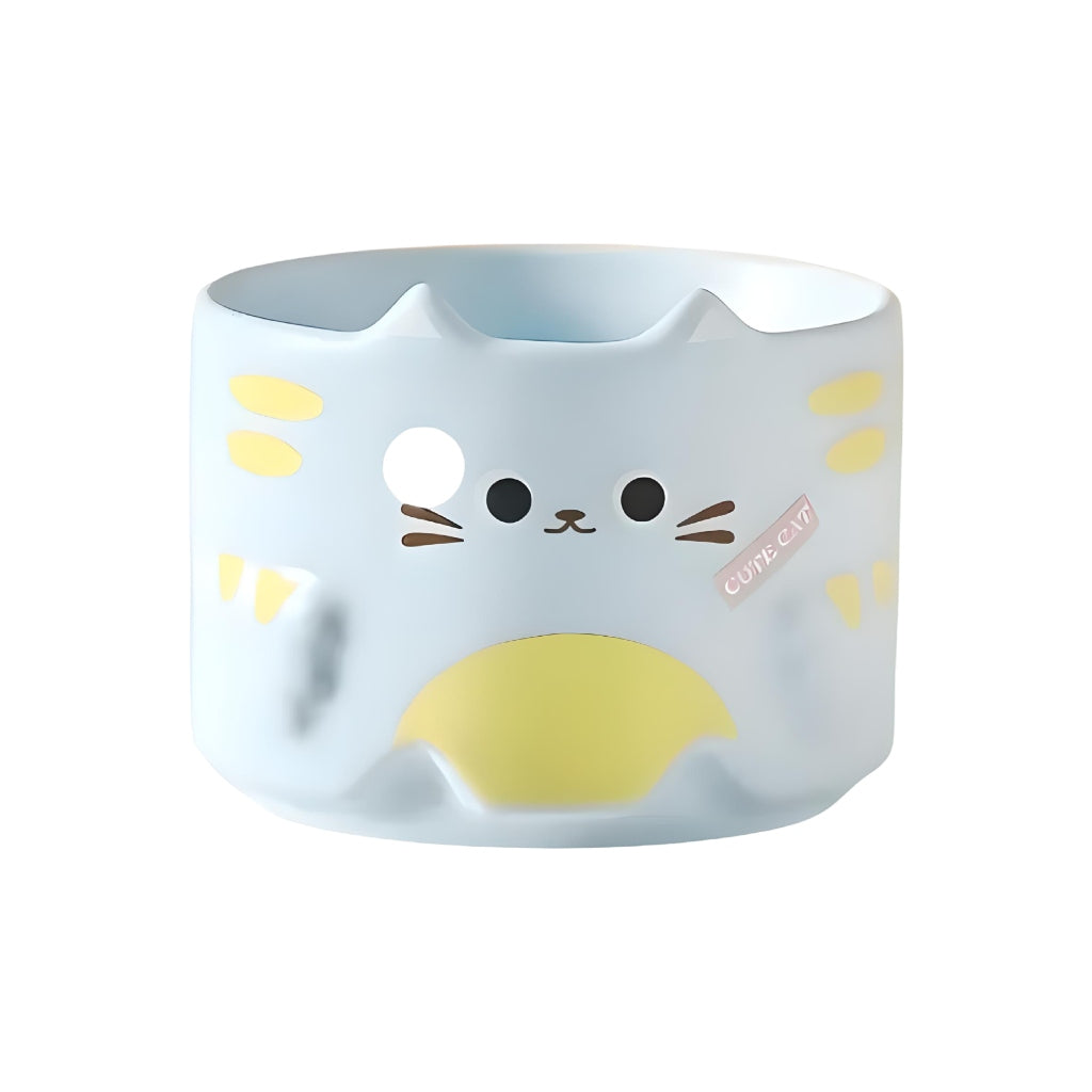 Miomu Taza de Cerámica Apilable, Diseño Cat Lover