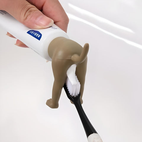 Miomu Dispensador para Pasta de Dientes, Diseño Cola de Perro