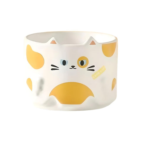 Miomu Taza de Cerámica Apilable, Diseño Cat Lover