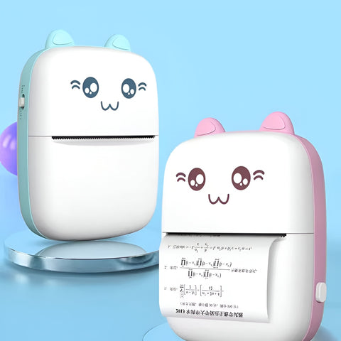 Miomu Mini Impresora Inalámbrica Portátil, Diseño Gatito