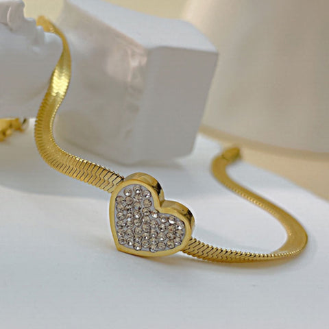 CR Charms Pulsera Encanto Del Amor, Acero