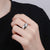 CR Charms Anillo Ajustable Centelleo Élite, Plata 925