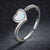 CR Charms Anillo Ajustable Destello Multicolor, Plata 925