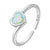 CR Charms Anillo Ajustable Destello Multicolor, Plata 925