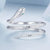 CR Charms Anillo Ajustable Serpiente Sutil, Plata 925