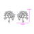 CR Charms Aretes Arbol de Vida, Alloy