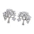 CR Charms Aretes Arbol de Vida, Alloy