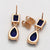 CR Charms Aretes Azul Profundo, Alloy