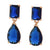 CR Charms Aretes Azul Profundo, Alloy