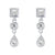 CR Charms Aretes Brillo Chic, Plata 925