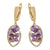 CR Charms Aretes Brillo Lila, Alloy