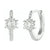 CR Charms Aretes Brillo de Girasoles, Plata 925