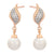 CR Charms Aretes Destello Perlado, Alloy