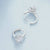 CR Charms Aretes Destellos Delicados, Plata 925