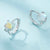 CR Charms Aretes Destellos de Colores, Plata 925