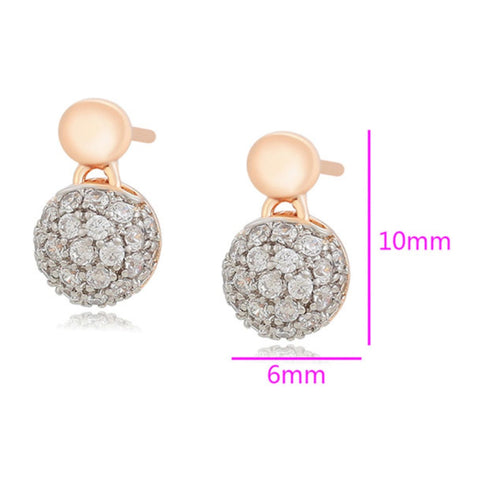 CR Charms Aretes Elegancia Deslumbrante, Alloy