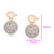 CR Charms Aretes Elegancia Deslumbrante, Alloy