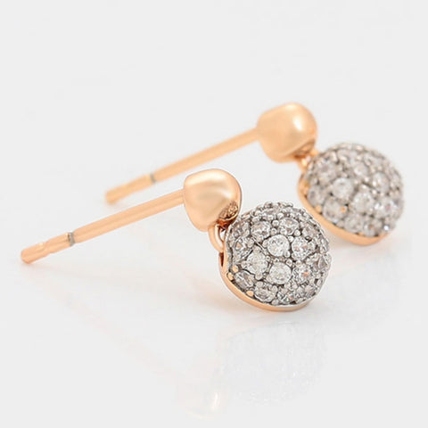 CR Charms Aretes Elegancia Deslumbrante, Alloy