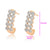 CR Charms Aretes Elegancia Luminosa, Alloy