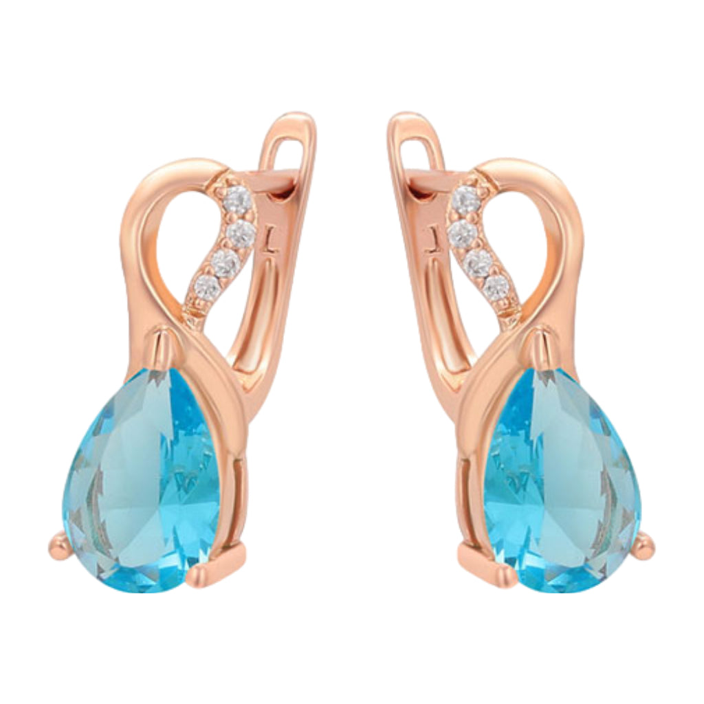 CR Charms Aretes Esplendor Turquesa, Alloy