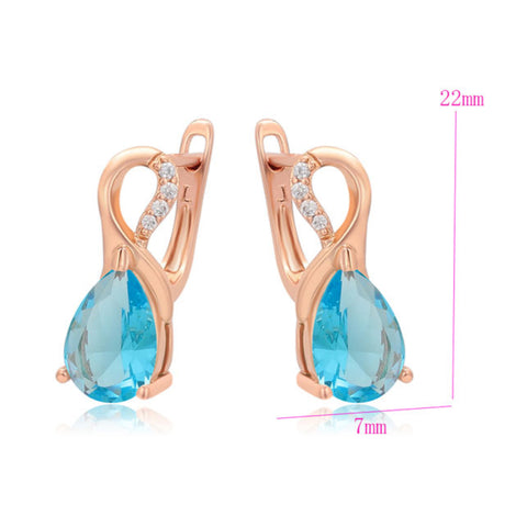 CR Charms Aretes Esplendor Turquesa, Alloy