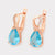 CR Charms Aretes Esplendor Turquesa, Alloy