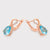 CR Charms Aretes Esplendor Turquesa, Alloy