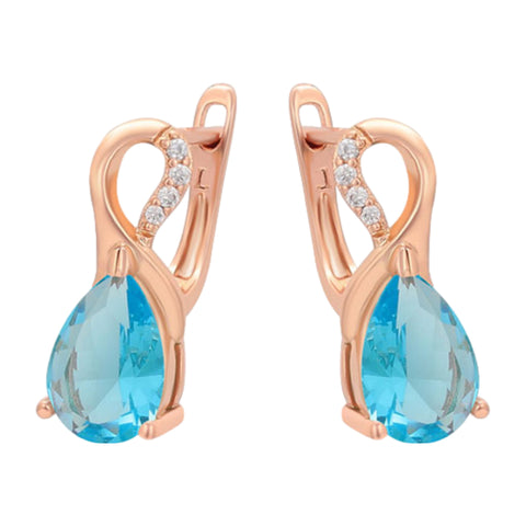 CR Charms Aretes Esplendor Turquesa, Alloy