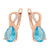 CR Charms Aretes Esplendor Turquesa, Alloy