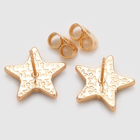 CR Charms Aretes Estrellas Esmeralda, Alloy