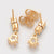 CR Charms Aretes Estrellas Turquesas, Alloy