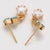 CR Charms Aretes Estrellas Turquesas, Alloy