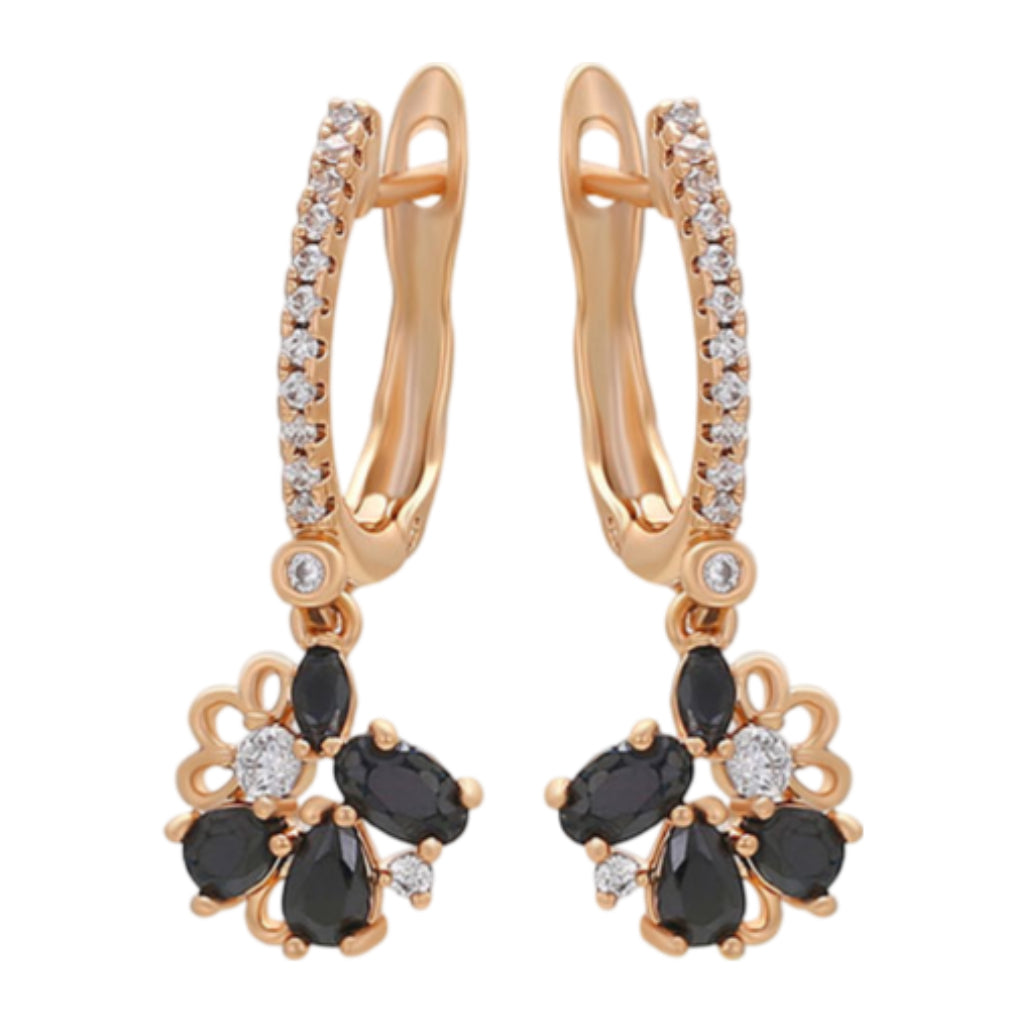 CR Charms Aretes Gemas de Medianoche, Alloy