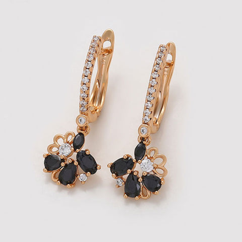 CR Charms Aretes Gemas de Medianoche, Alloy