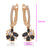 CR Charms Aretes Gemas de Medianoche, Alloy