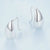 CR Charms Aretes Gotas de Lluvia, Plata 925