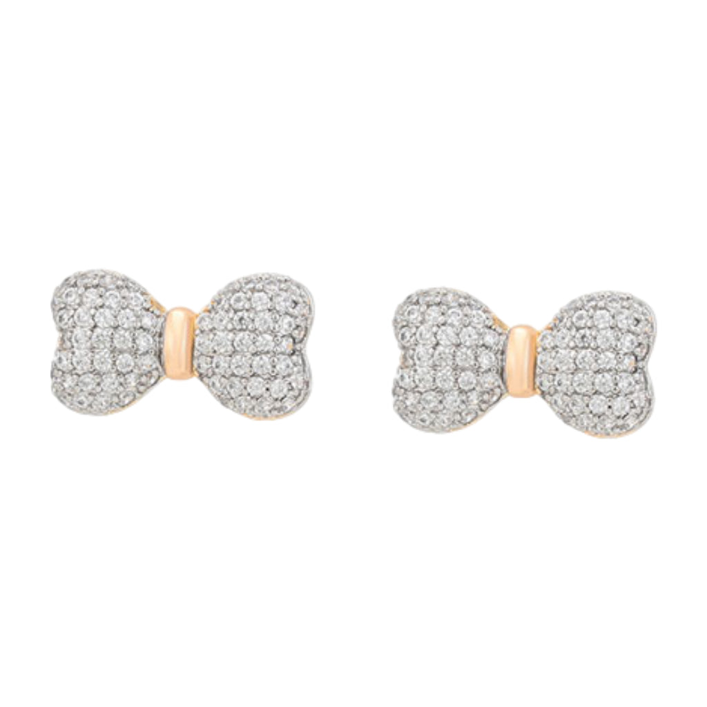 CR Charms Aretes Moños Coquetos, Alloy