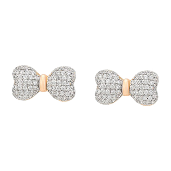 CR Charms Aretes Moños Coquetos, Alloy