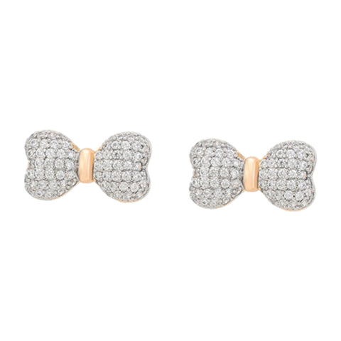 CR Charms Aretes Moños Coquetos, Alloy