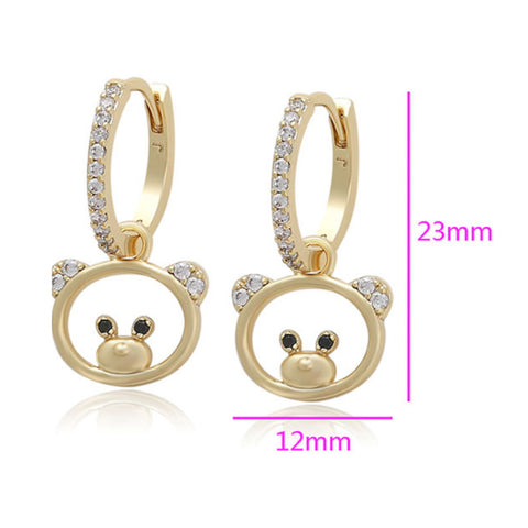 CR Charms Aretes Osito Encantador, Alloy