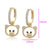 CR Charms Aretes Osito Encantador, Alloy