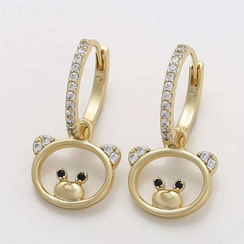 CR Charms Aretes Osito Encantador, Alloy