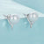 CR Charms Aretes Perlas Cautivadoras, Plata 925