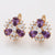 CR Charms Aretes Pétalos Radiantes, Alloy