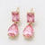 CR Charms Aretes Rosa Delicada, Alloy