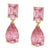 CR Charms Aretes Rosa Delicada, Alloy