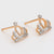 CR Charms Aretes Tiara Brillante, Alloy