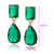 CR Charms Aretes Verde Resplandor, Alloy