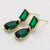 CR Charms Aretes Verde Resplandor, Alloy