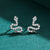 CR Charms Aretes Viper Vogue, Plata 925